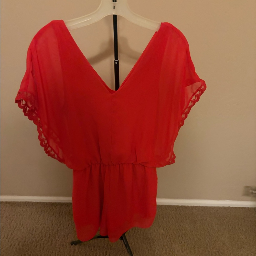 Charlotte Russe Red Romper